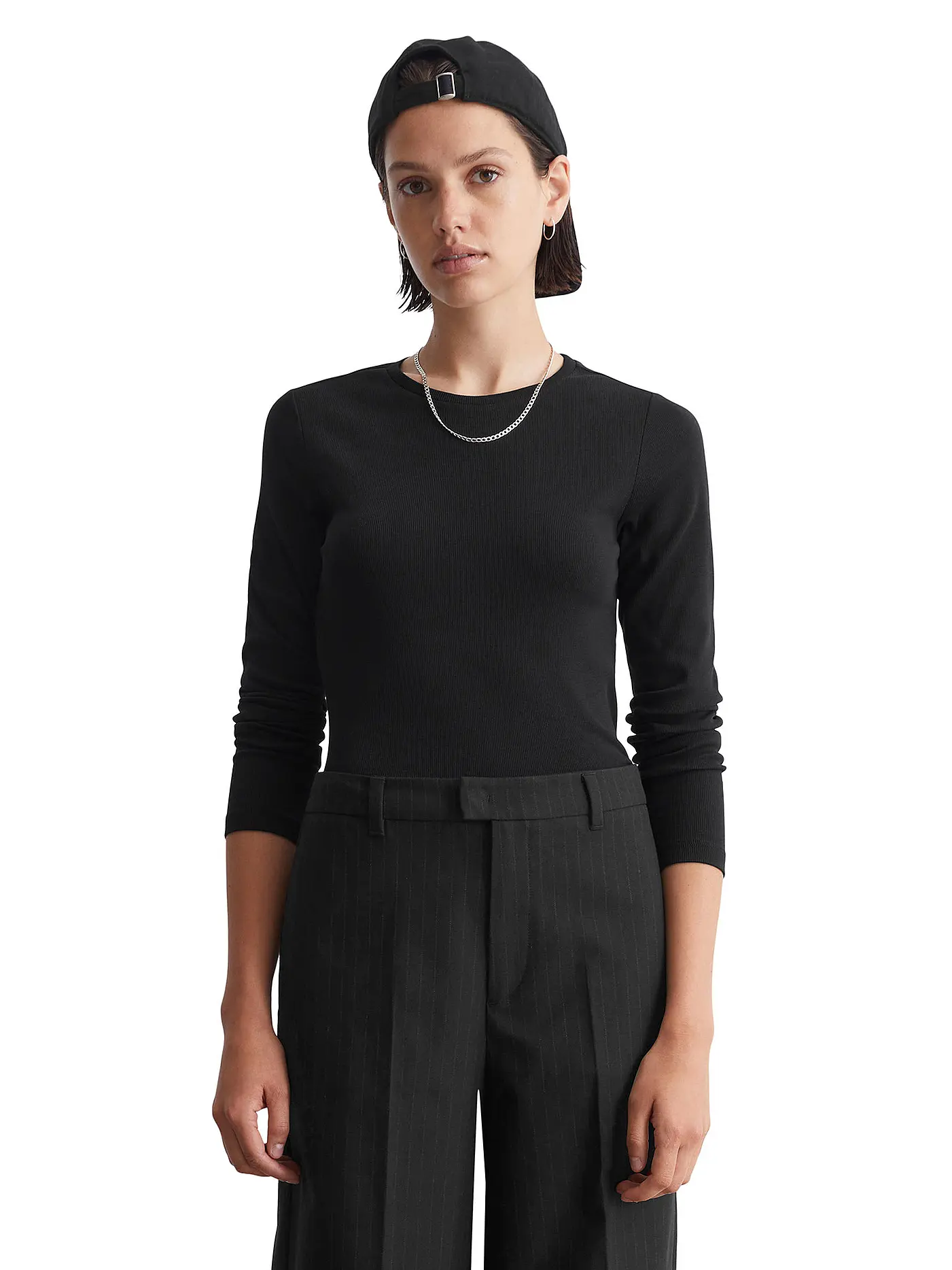 MARC O'POLO DENIM | Langarmshirt | schwarz